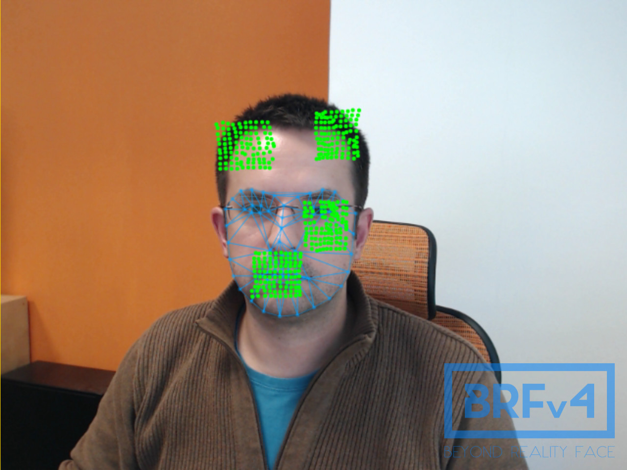 Track it simultaneously with face tracking.